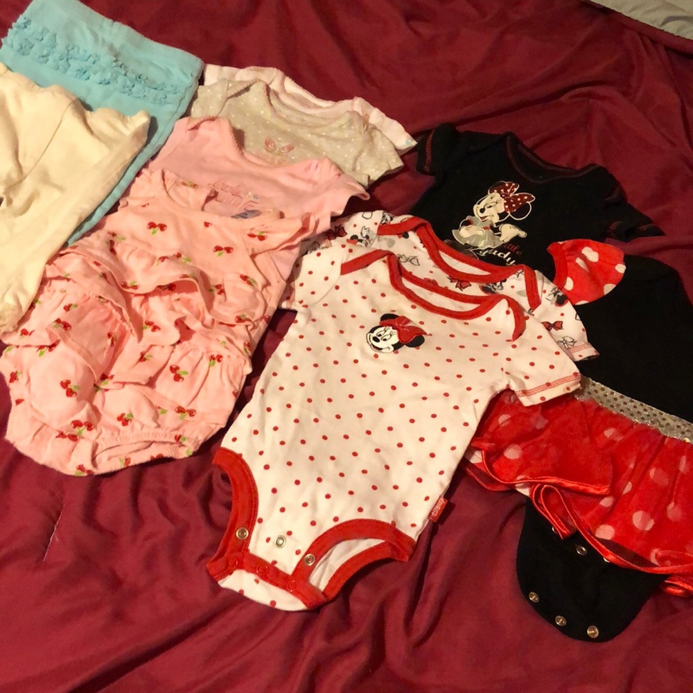 10 piece baby girl 3-6 months